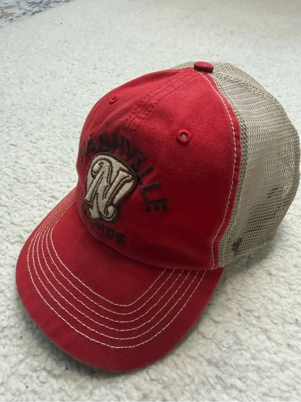 Nashville Sounds  Red Mesh-Back Cap Hat Tennessee